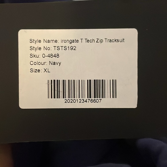 Trapstar irongate T Tech zip track pants. Brand new with tag,  Navy, size: XL - Picture 3 of 4